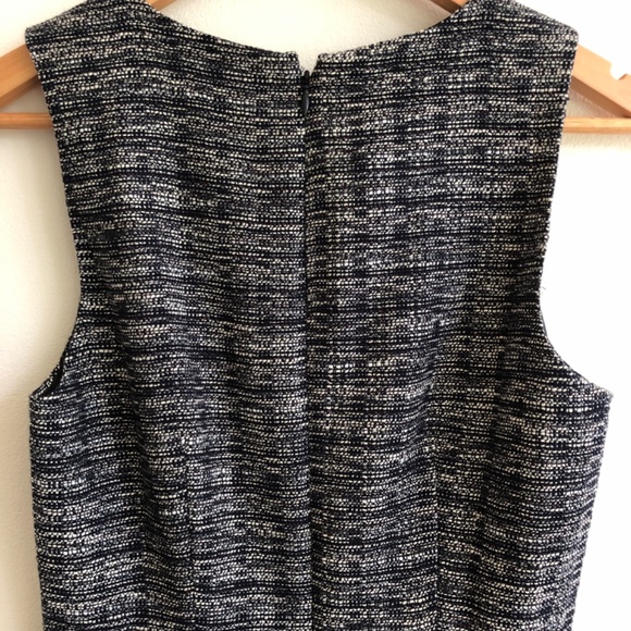 NWT J. Crew Tweed Fringe Sheath Dress, Size 0, Midi sleeveless - Picture 7 of 10